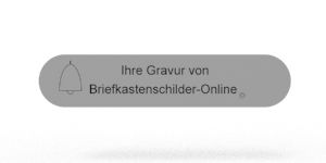 Klingelschild Gfeller 55 x 11,5 Kunststoff weiss mit Klingel selbstklebend