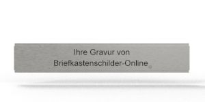 Briefkastenschild Schweizer 105 x 14,5 Alu