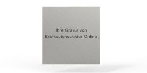Klingelschild Schweizer IT25 54 x 25 Alu